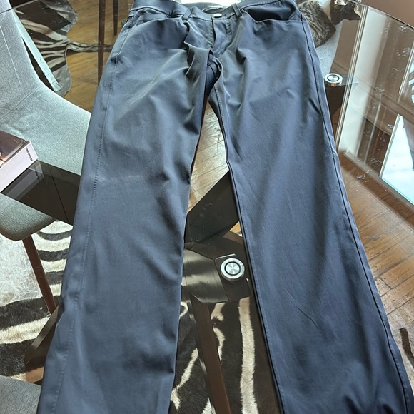 Theory navy chino stretch trousers - Picture 1 of 5